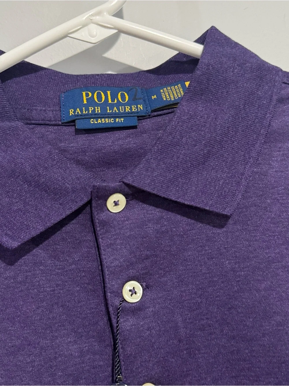 NWT Polo by Ralph Lauren Purple Short-Sleeve Cotton Polo Shirt M
